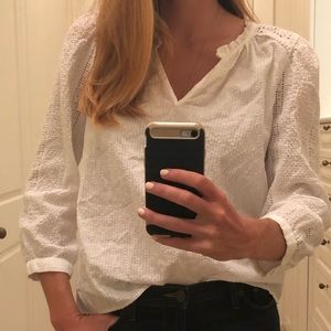 J crew peasant top
